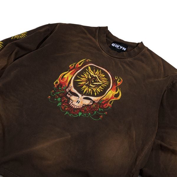  GWYN FIRE SUN WASH LONG SLEEVED T-SHIRT 