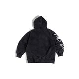  GWYN WASH LOGO HOODIE/ BLACK 