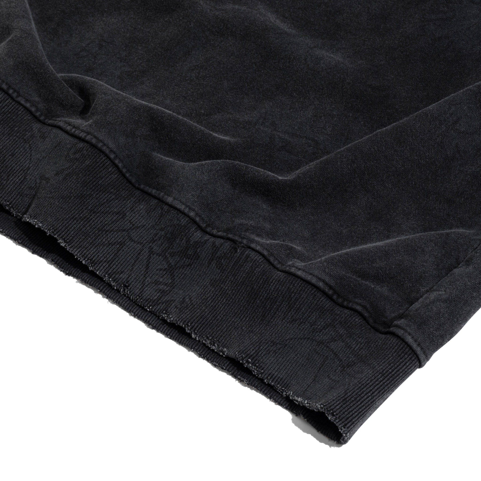  GWYN WASH LOGO HOODIE/ BLACK 