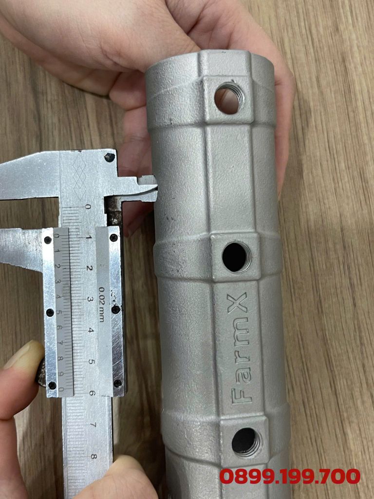 Nối Thẳng Inox 304 Đúc Nguyên Khối - Phụ Kiện Bộ Quạt Tạo Dòng Chắc Chắn, Chống Ăn Mòn