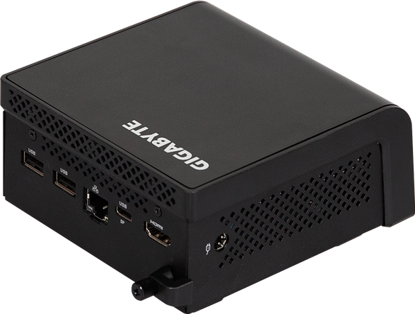  (mPC) GIGABYTE BRIX (GB-BTIP-N250) N250/1xD5-4800/1xNVMe/1x Sata/1xHDMI/WF/BT/1xLAN/VESA/nOS/ĐEN 
