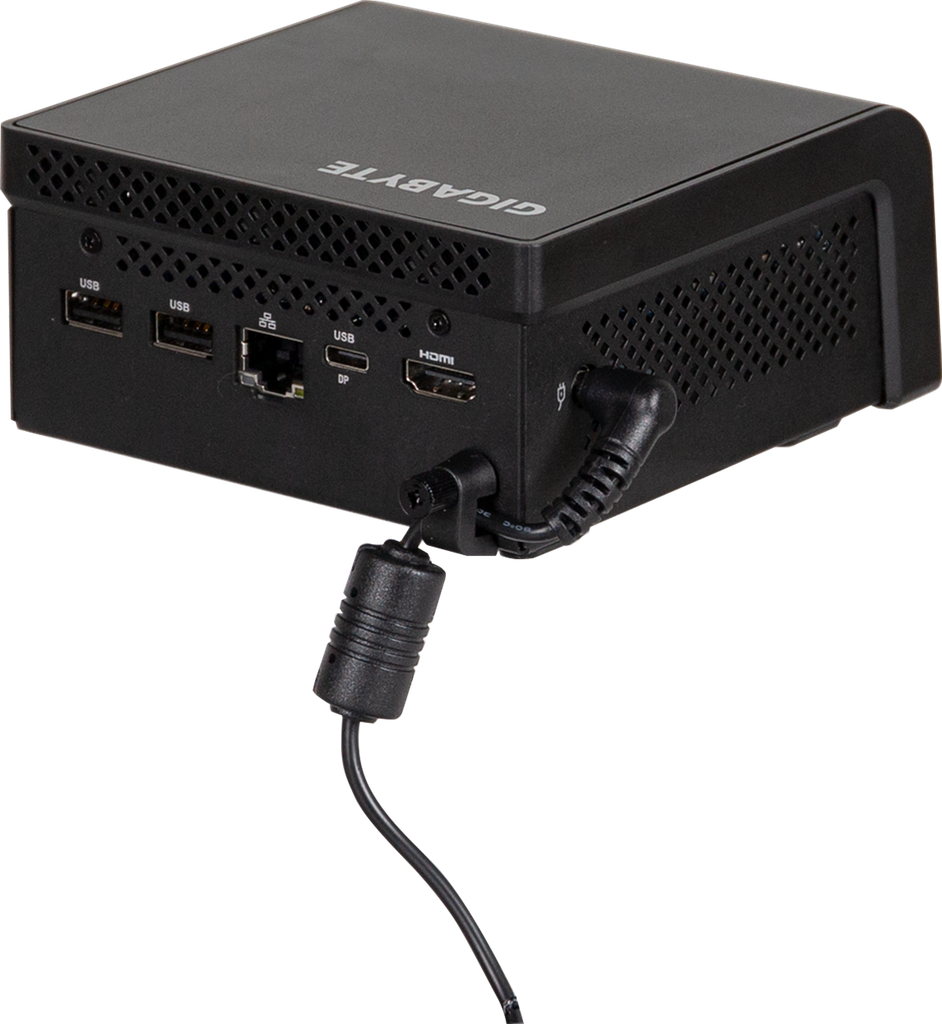 (mPC) GIGABYTE BRIX (GB-BTIP-N250) N250/1xD5-4800/1xNVMe/1x Sata/1xHDMI/WF/BT/1xLAN/VESA/nOS/ĐEN
