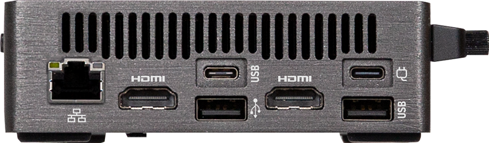 (mPC) GIGABYTE BRIX (GB-BRU5-225H) Ultra5 225H/2xD5-6400/2xNVMe/2xHDMI/1xUSB4/WF7/BT/1xLAN/VESA/nOS/ĐEN