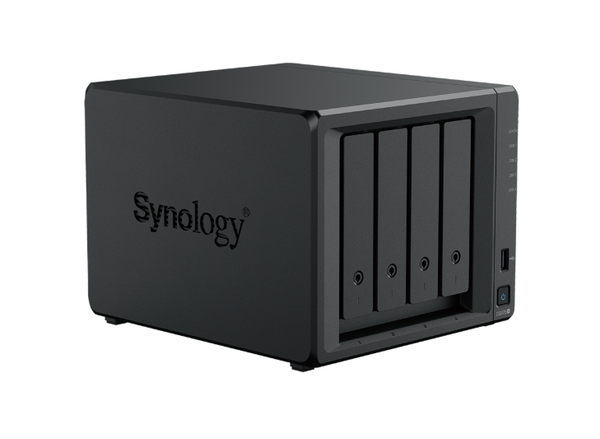  Bộ lưu trữ mạng Synology DS925+ 4-bay Plus series model (up to 9-bay), AMD Ryzen V1500B (4-core), 4 GB DDR4 SODIMM (up to 32 GB), Built-in two M.2 NVMe slots, Two built-in 2.5GbE RJ-45 ports, 3Y WTY 