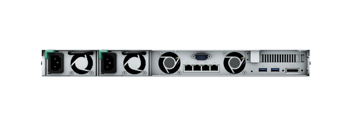 Bộ lưu trữ mạng Synology RS822RP+ 4-bay RackStation (up to 8-bay), Quad Core 2.2 GHz, 2GB RAM (up to 32 GB), 10GbE NIC support (optional), Redundant power, 3Y WTY