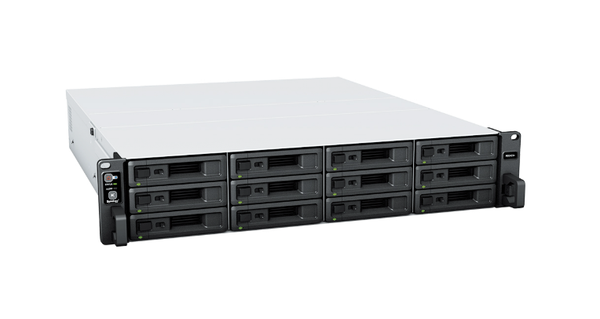  Bộ lưu trữ mạng Synology RS2423+ 12-bay Plus series, AMD Ryzen V1780B quad-core processor, 8GB DDR4 ECC (up to 32GB), 10GbE RJ-45, 2 x 1GbE ports, Support RX1223RP expansion, 3Y WTY 