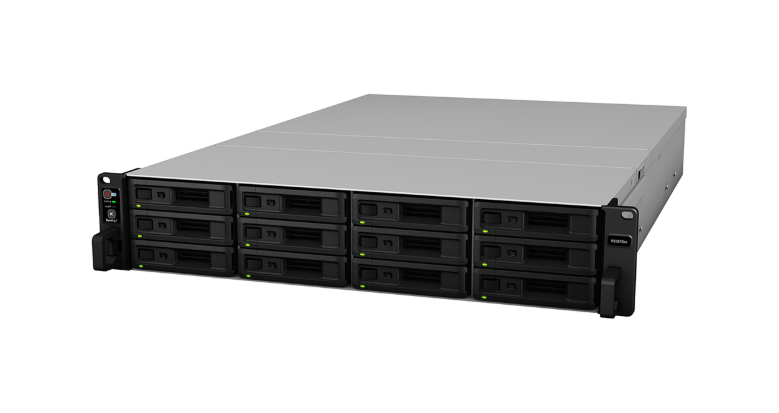Bộ lưu trữ mạng Synology RS3618xs 12-bay RackStation (up to 36-bay), Quad Core 2.4 GHz (turbo to 2.7 GHz), 8GB RAM (up to 64GB), 10GbE NIC support (optional), 5Y WTY