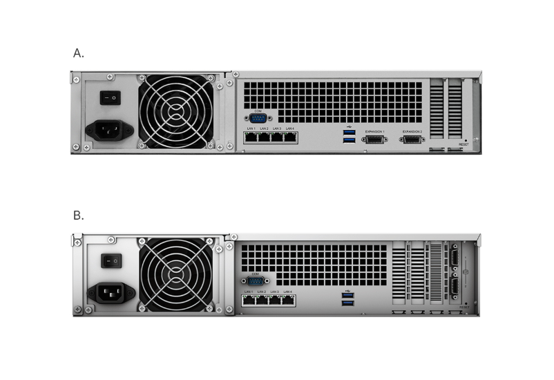 Bộ lưu trữ mạng Synology RS3618xs 12-bay RackStation (up to 36-bay), Quad Core 2.4 GHz (turbo to 2.7 GHz), 8GB RAM (up to 64GB), 10GbE NIC support (optional), 5Y WTY