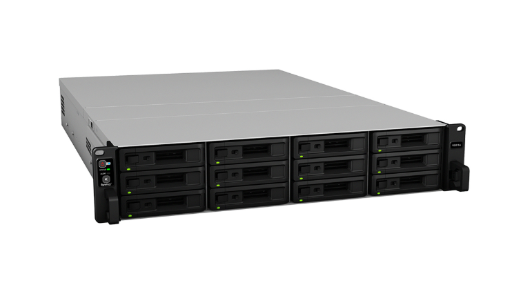 Bộ lưu trữ mạng Synology RS3618xs 12-bay RackStation (up to 36-bay), Quad Core 2.4 GHz (turbo to 2.7 GHz), 8GB RAM (up to 64GB), 10GbE NIC support (optional), 5Y WTY