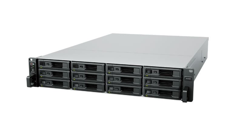 Bộ lưu trữ mạng Synology SA3400D 12-bay active-passive NAS, 8-core processor, 8GB ECC UDIMM up to 64GB, PCIe 3.0 x8 slot per controller, supports 2xRXD1219sas, 5Y WTY