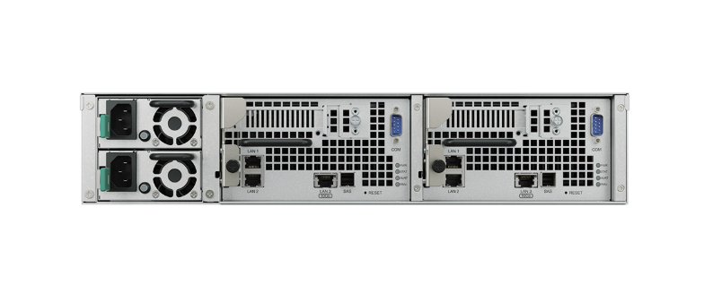 Bộ lưu trữ mạng Synology SA3400D 12-bay active-passive NAS, 8-core processor, 8GB ECC UDIMM up to 64GB, PCIe 3.0 x8 slot per controller, supports 2xRXD1219sas, 5Y WTY