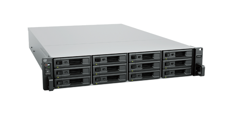 Bộ lưu trữ mạng Synology SA3400D 12-bay active-passive NAS, 8-core processor, 8GB ECC UDIMM up to 64GB, PCIe 3.0 x8 slot per controller, supports 2xRXD1219sas, 5Y WTY
