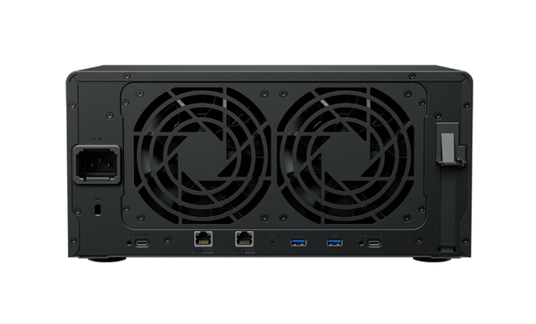  Bộ lưu trữ mạng Synology DS1825+ 8-bay Plus series (up to 18-bay), AMD Ryzen V1500B, 8 GB DDR4 SODIMM (up to 32 GB), 2 x M.2 NVMe slots, 2 x 2.5GbE RJ-45 ports, PCIe 3.0 slot for optional 10GBASE-T or 10/25Gb SFP+/SFP28 adapter cards, 3Y WTY 