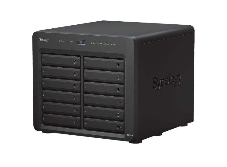 Bộ lưu trữ mạng Synology DS2422+ 12-bay DiskStation (up to 24-bay), 4-Core 2.2 GHz, 4GB RAM (up to 32GB), 10GbE NIC & M.2 SATA SSD support (optional), 3Y WTY