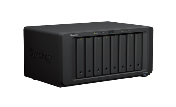  Bộ lưu trữ mạng Synology DS1823xs+ 8 bay DiskStation (up to 18-bay), AMD Ryzen V1780B quad-core, 8GB RAM (up to 32GB), Built-in 1x10GbE, 1 x management port for out-of-band management and 2 x M.2 2280 NVMe slots. support Synology HDD & SSD ONLY, 5Y WTY 