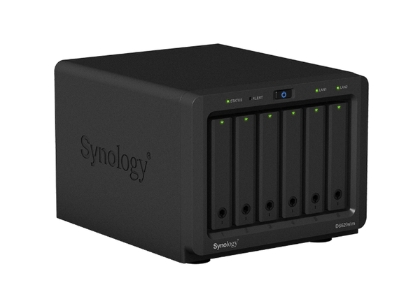  Bộ lưu trữ mạng Synology DS620slim 6-bay DiskStation, Dual Core 2.0 GHz (turbo to 2.5 GHz), 2GB RAM (up to 6GB), 2Y WTY 