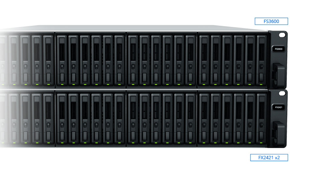 Bộ phận mở rộng lưu trữ Synology FX2421 24-bay 2.5'' SAS/SATA expansion unit for FS6400, FS3600, FS3400, 5Y WTY