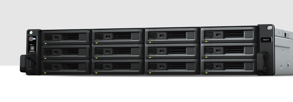 Bộ phận mở rộng Synology RX1217 12-bay SATA expansion unit for RS1619xs+, RS4017xs+, RS3614/17xs+, RS3618xs, RS3614/17(RP)xs, RS2418(RP)+, RS2414/16(RP)+, RS2818RP+, RS3413xs+, RS3411/12(RP)xs, RS2211/12(RP)+, 5Y WTY