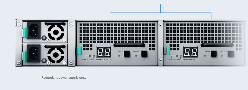 Bộ phận mở rộng Synology RXD1219sas 12-bay SAS expansion unit for UC3200, SA3200D, 5Y WTY