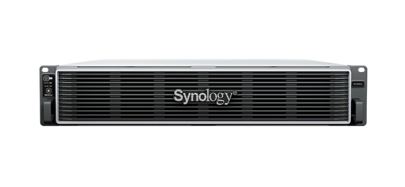 Bộ lưu trữ mạng Synology RS3626xs 12-bay (up to 36-bay) Xeon D-1726 model, featuring dual 10GbE ports, 8GB DDR4 RAM (up to 48GB), PCIe 4.0 expansion, 5Y WTY