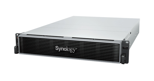 Bộ lưu trữ mạng Synology RS3626xs 12-bay (up to 36-bay) Xeon D-1726 model, featuring dual 10GbE ports, 8GB DDR4 RAM (up to 48GB), PCIe 4.0 expansion, 5Y WTY