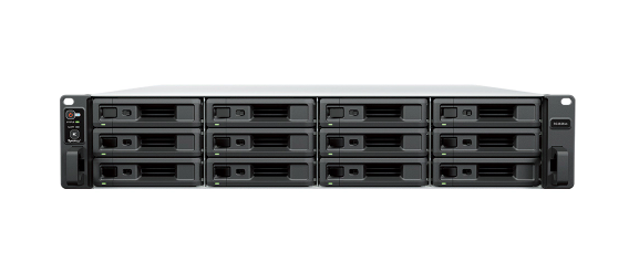  Bộ lưu trữ mạng Synology RS3626xs 12-bay (up to 36-bay) Xeon D-1726 model, featuring dual 10GbE ports, 8GB DDR4 RAM (up to 48GB), PCIe 4.0 expansion, 5Y WTY 