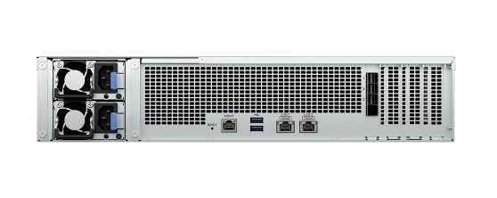 Bộ lưu trữ mạng Synology RS4826xs+ 12-bay (up to 48-bay) Xeon D-1739 model, featuring dual 10GbE ports, 16GB DDR4 RAM (up to 96GB), PCIe 4.0 expansion, 5Y WTY