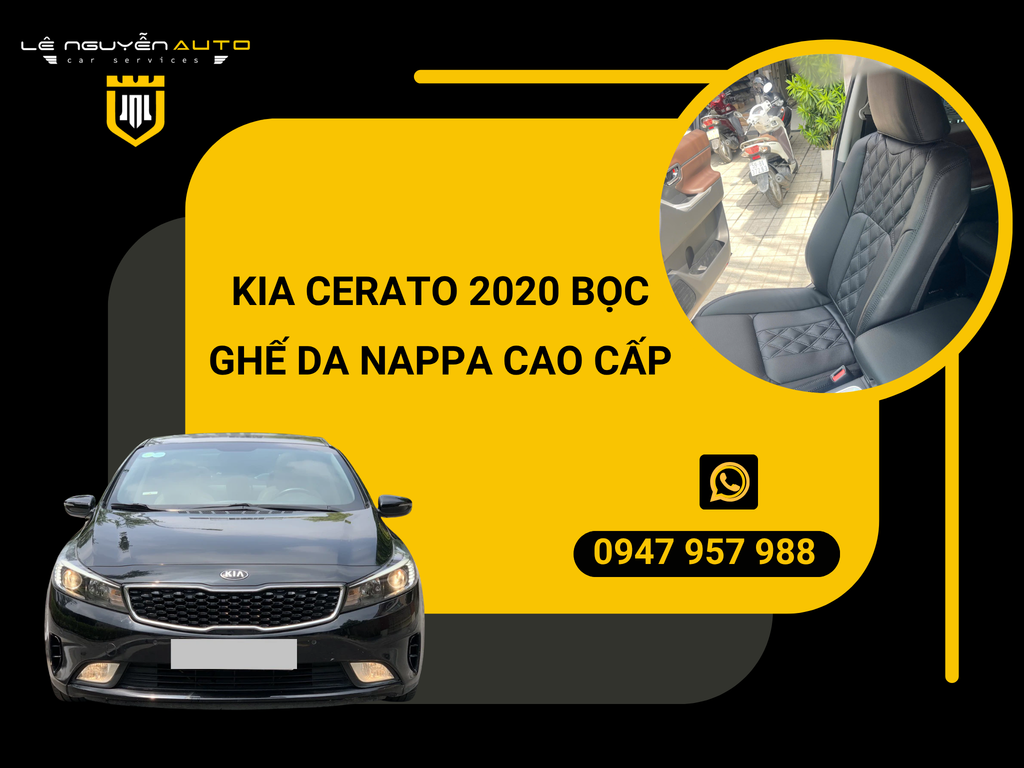 Kia Cerato 2020 bọc ghế da Nappa cao cấp
