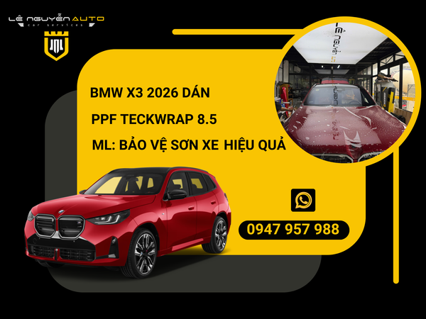  BMW X3 2026 dán PPF TeckWrap 8.5 Ml 