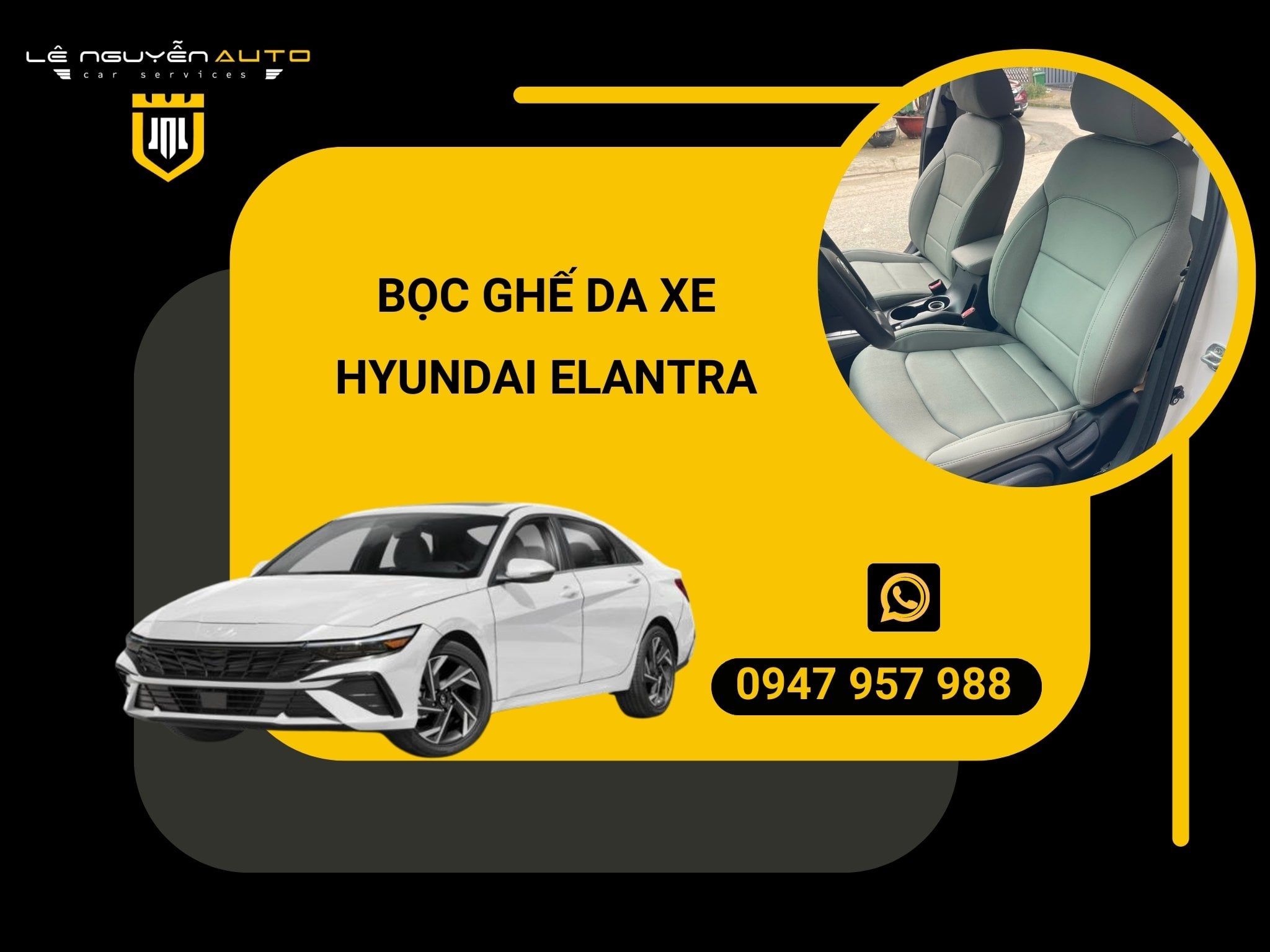  BỌC GHẾ DA XE HYUNDAI ELANTRA 
