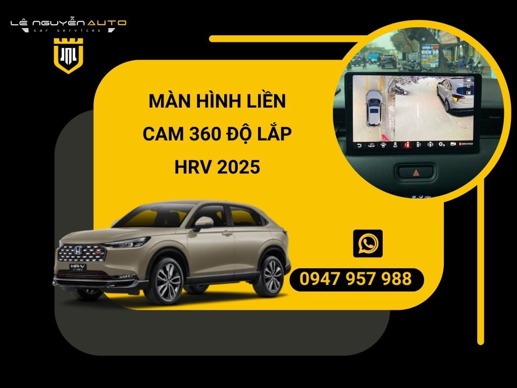 MÀN HÌNH LIỀN CAM 360 ĐỘ LẮP HRV 2025