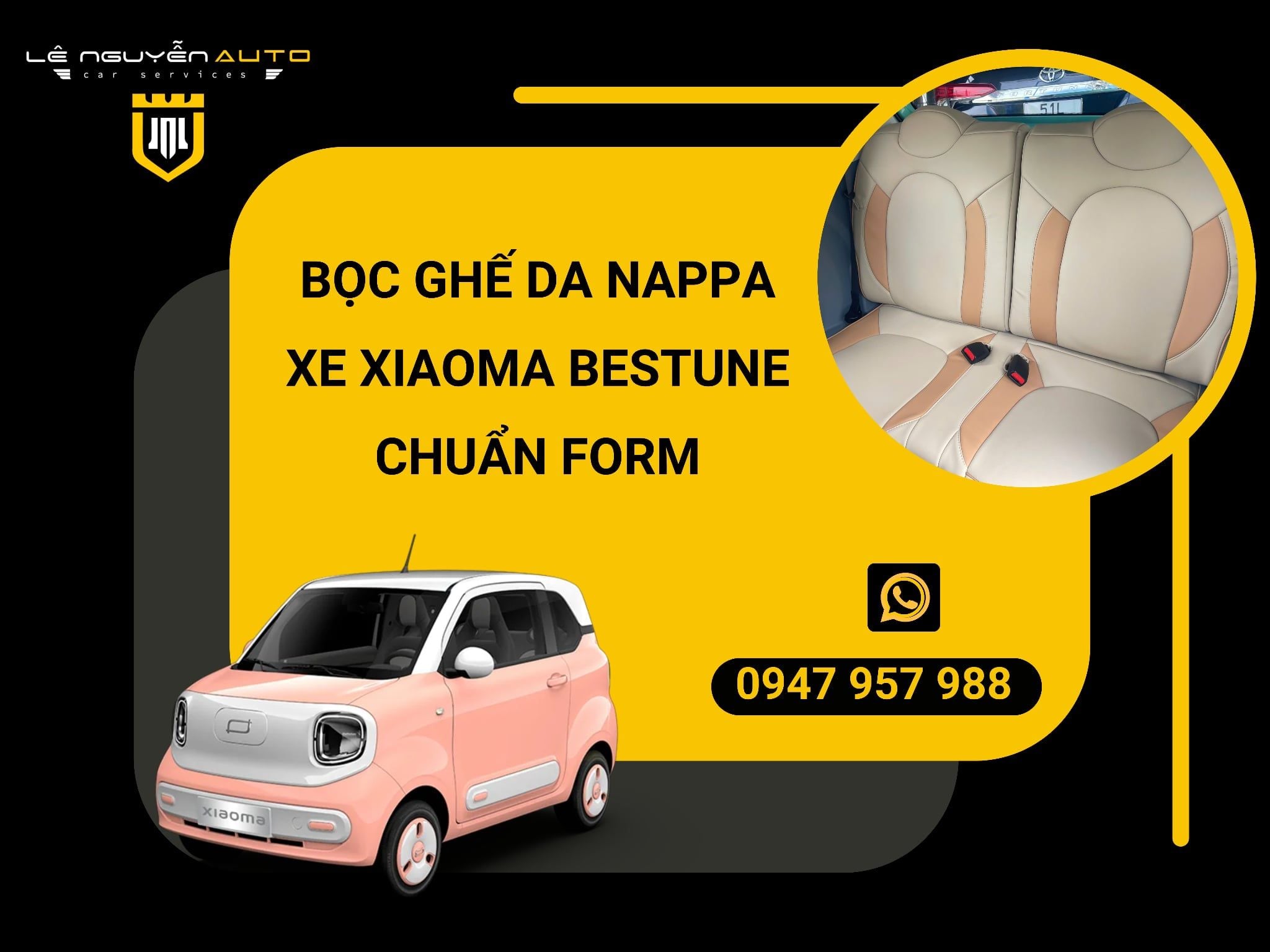  Bọc ghế da Nappa xe Xiaoma Bestune 