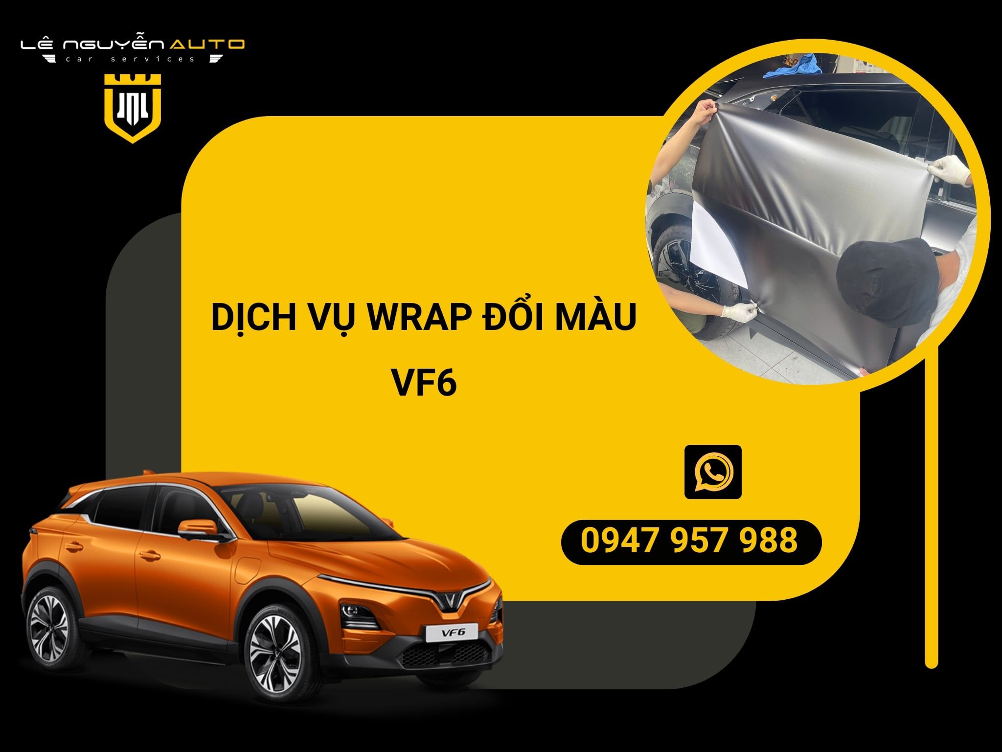  Dịch vụ wrap đổi màu VF6 