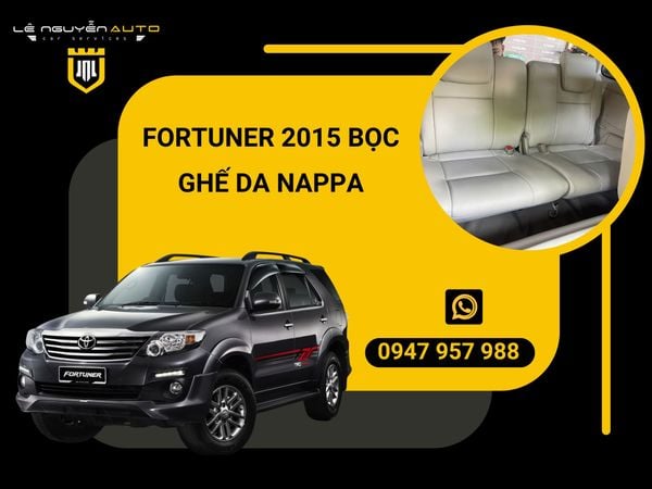  Fortune 2015 bọc ghế da Nappa cao cấp, êm ái 