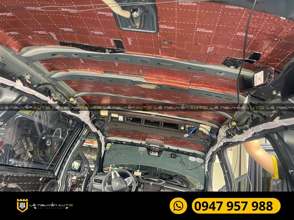 Honda BRV dán cách âm chống ồn Supercar Ruba Black