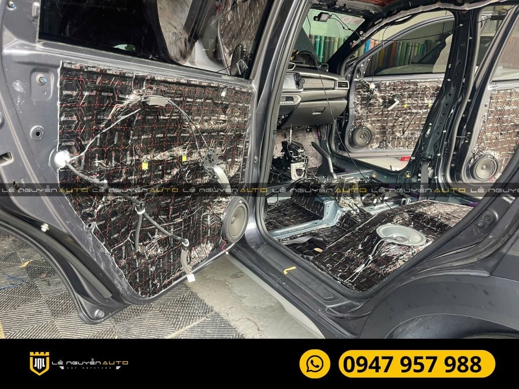 Honda BRV dán cách âm chống ồn Supercar Ruba Black