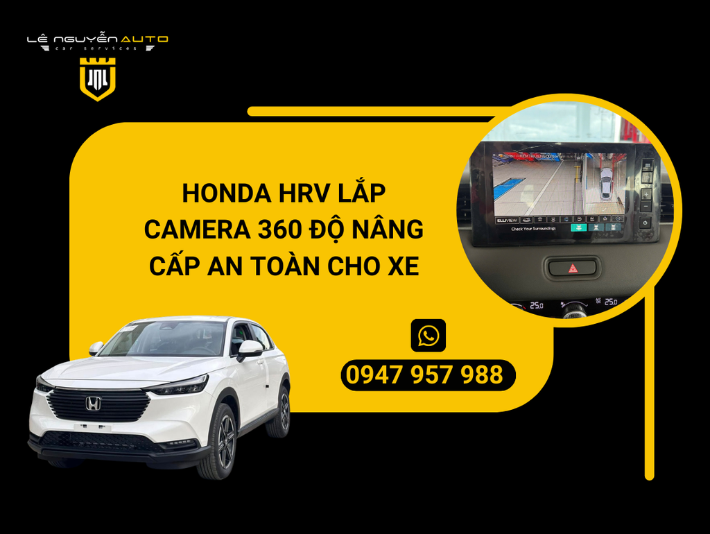 Honda HRV lắp camera 360 độ nâng cấp an toàn cho xe