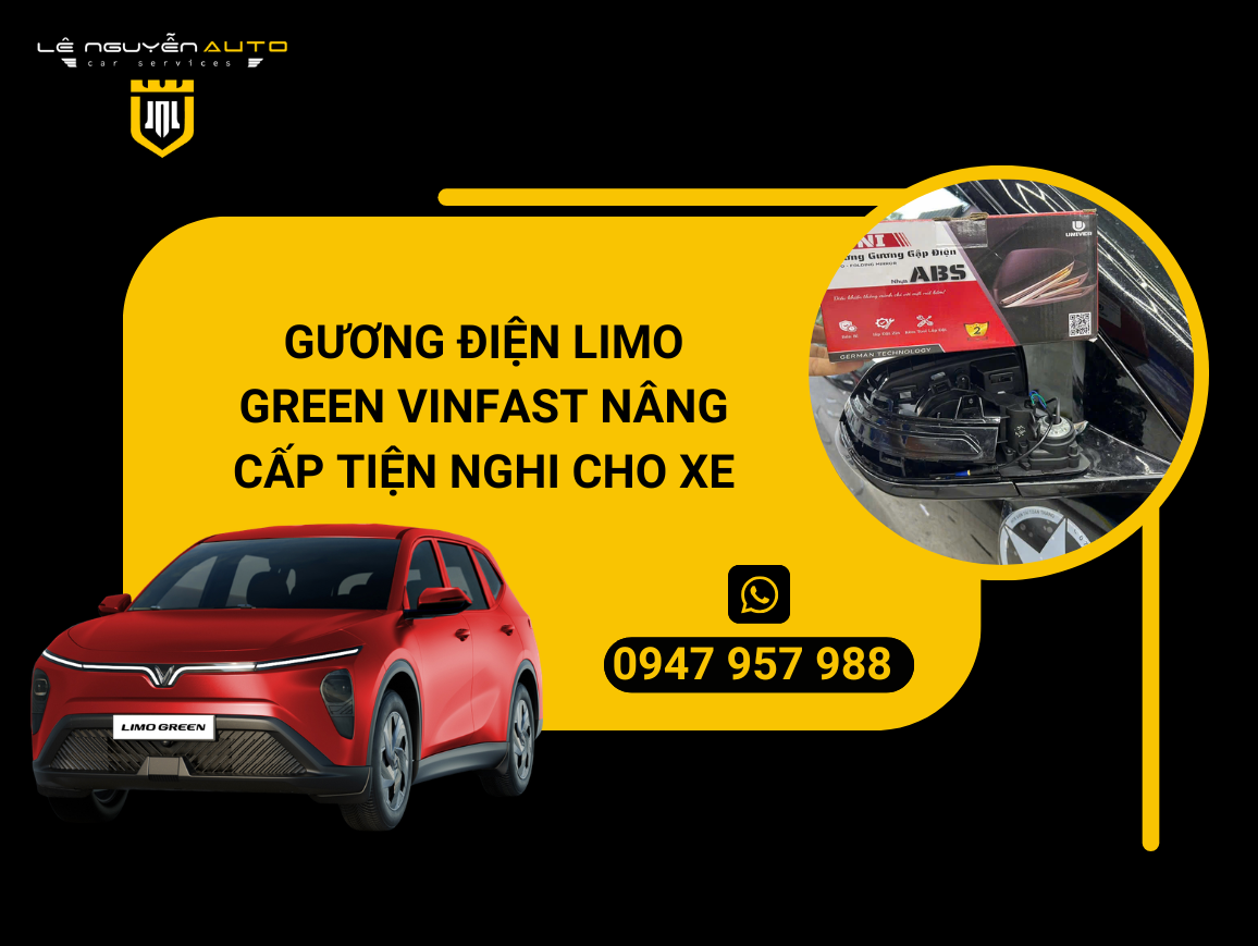  Gương điện Limo Green VinFast nâng cấp tiện nghi cho xe 