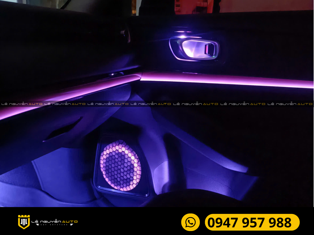 Led nội thất chuẩn zin theo xe Honda HRV nâng cấp không gian khoang cabin