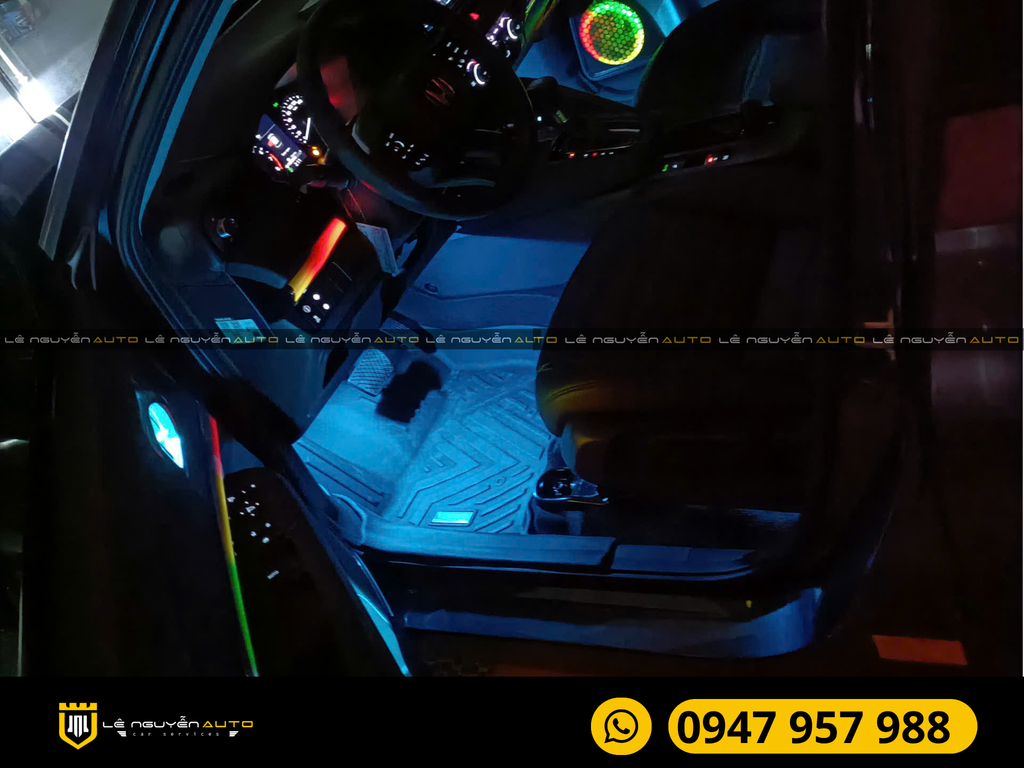 Led nội thất chuẩn zin theo xe Honda HRV nâng cấp không gian khoang cabin