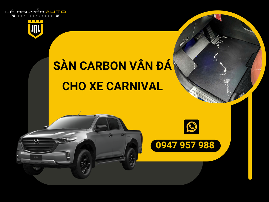 SÀN CARBON VÂN ĐÁ CHO XE CARNIVAL
