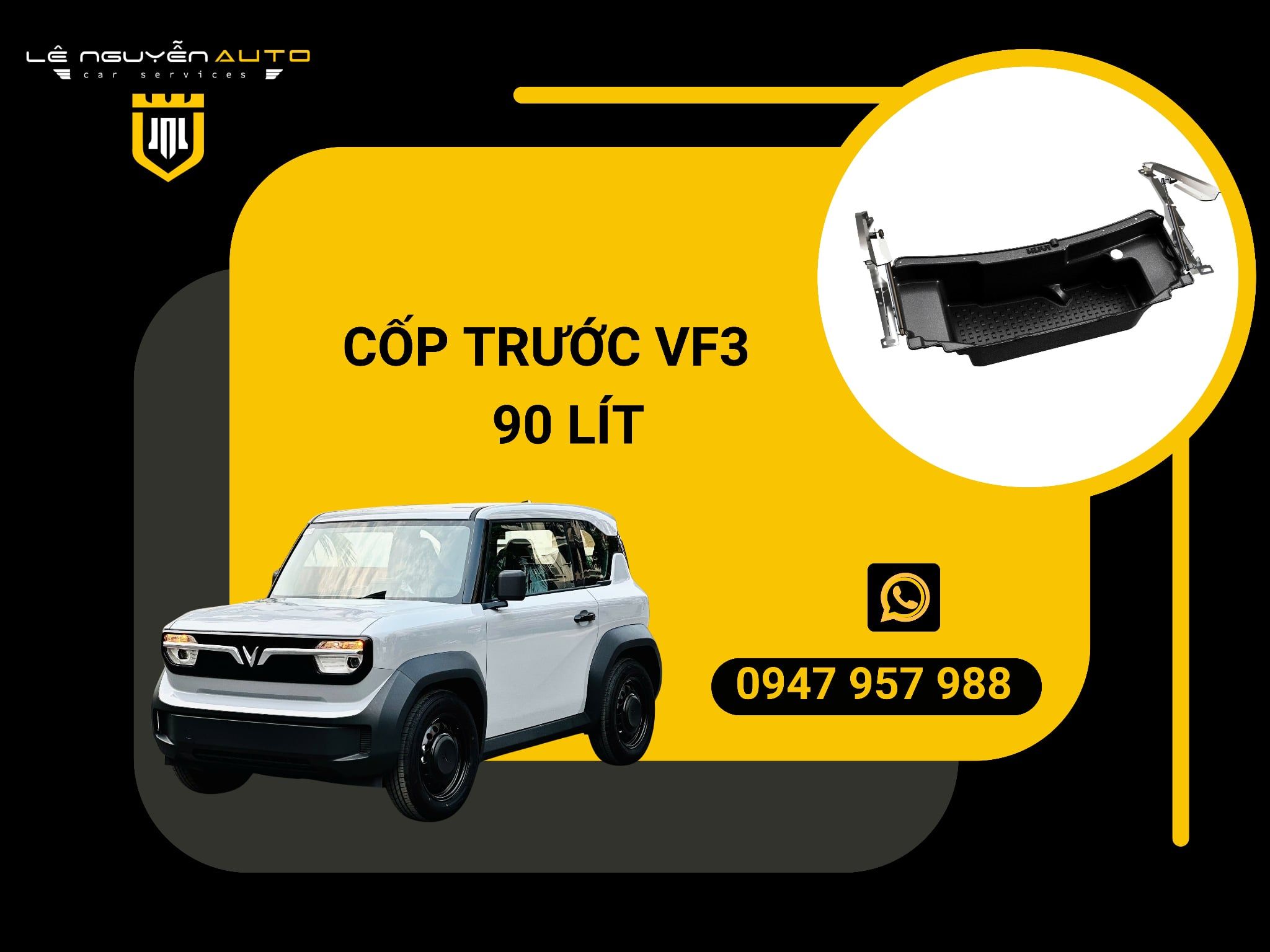  Cốp trước VF3 90 lít 
