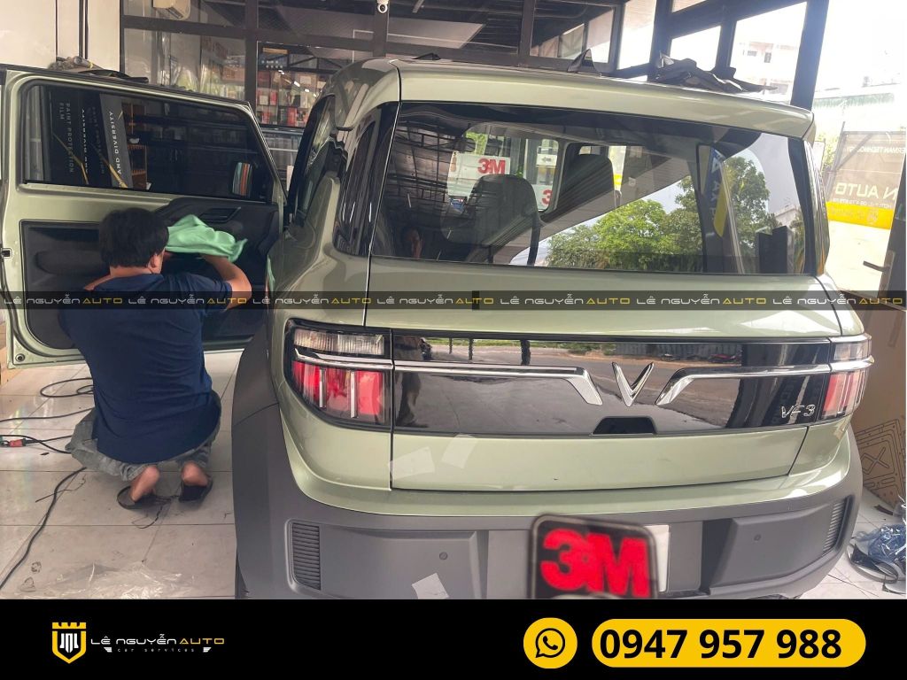VF3 dán phim cách nhiệt 3M Blk