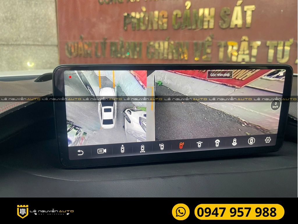 Mazda3 độ màn liền cam 360 độ fly 2 hệ điều hành song song