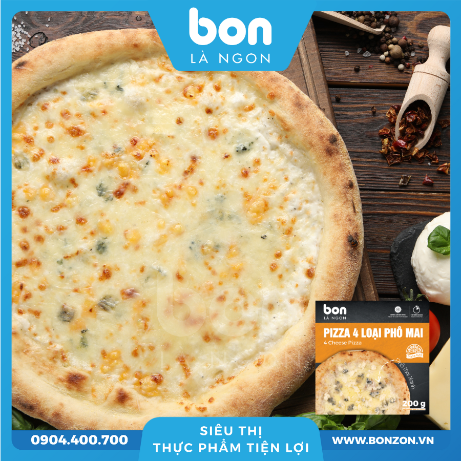 PIZZA 4 LOẠI PHÔ MAI (200G)