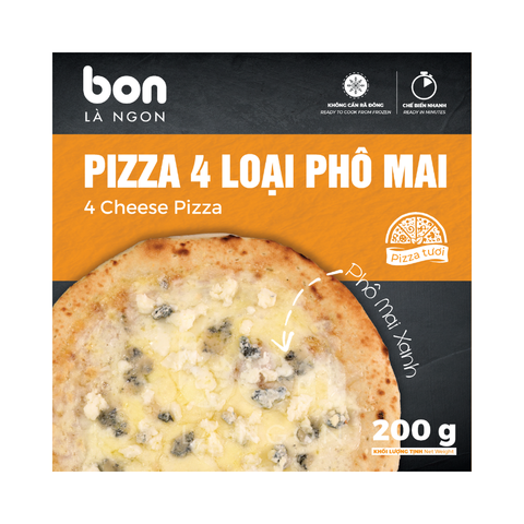 PIZZA 4 LOẠI PHÔ MAI (200G)
