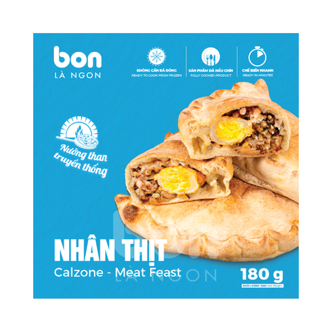 CALZONE - PIZZA GẬP NHÂN THỊT 90G (180G)