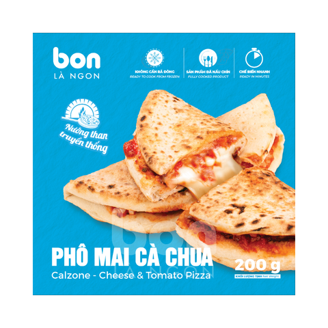 CALZONE - PIZZA GẬP NHÂN PHÔ MAI CÁ CHUA 100G (200G)