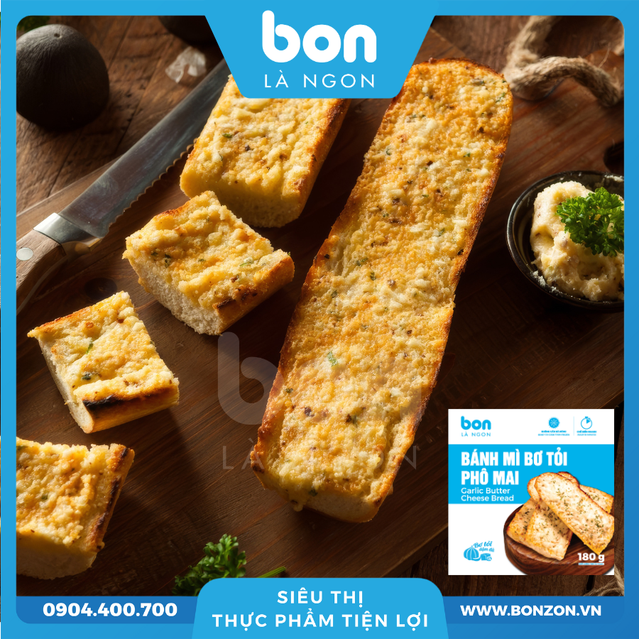 BÁNH MÌ BƠ TỎI PHÔ MAI 45G (180G)