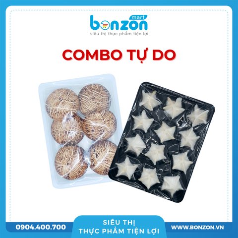 [COMBO TỰ DO] BÁNH BAO NẤM + HÁ CẢO BA LOẠI NẤM